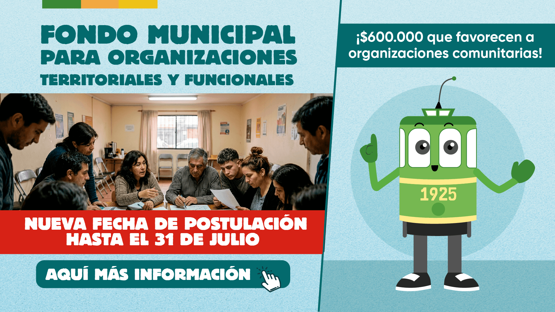 Organizaciones comunitarias ya pueden postular al Fondo Municipal 2026